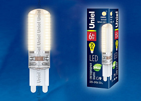 Лампа светодиодная Uniel CL SIZ03TR G9 6Вт 3000K 10713