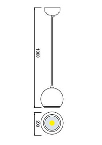 Подвесной светильник Horoz Electric  HRZ00000795