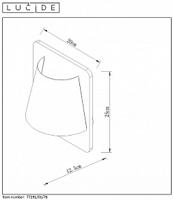 Бра Lucide Idaho 77281/01/76