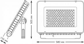 Настенно-потолочный прожектор Gauss Gauss Qplus 613511400