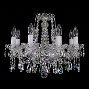 Подвесная люстра Bohemia Ivele Crystal 1413 1413/8/165/Ni