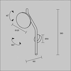 Бра Maytoni Vita MOD451WL-L8B3K