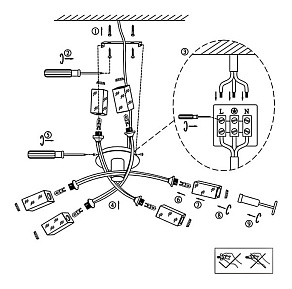 Люстра на штанге Globo Yale 56447-6