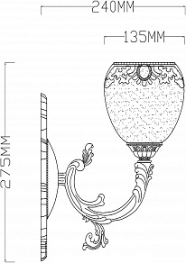 Бра Rivoli Albertina A1 AB Б0038442