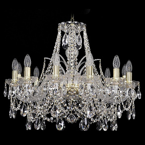 Подвесная люстра Bohemia Ivele Crystal 1411 1411/12/240/G