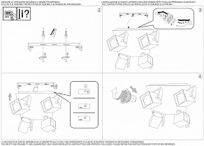 Спот Ideal Lux Mouse MOUSE PL4 NERO