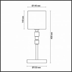 Настольная лампа декоративная Odeon Light Pavia 4112/1T