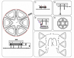 Потолочная люстра Ambrella FA FA4494