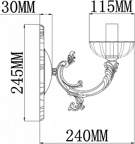 Бра Rivoli Patricia A1 AB Б0038439
