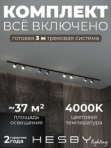 Комплект трековый Hesby Lighting Skylite №13 HSBL_kompl_S013_NI3B4K