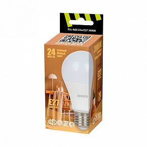 Лампа светодиодная Jazzway  E27 24Вт 3000K FLL- A60 24w E27 3000K