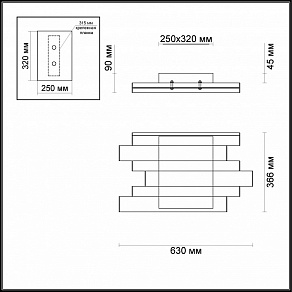 Накладной светильник Odeon Light Piano 4014/71CL