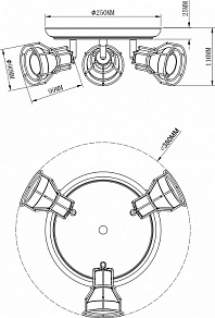 Спот Moderli Source V2703-3C