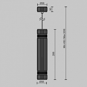 Подвесной светильник Maytoni  MOD475PL-01BS