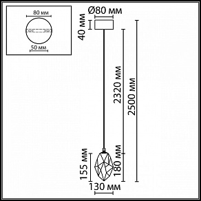 Подвесной светильник Odeon Light HIGHTECH 7113/4LA