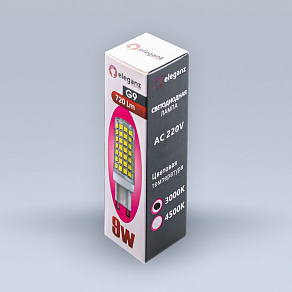 Лампа светодиодная Eleganz  G9 9Вт 3000K 1310