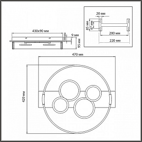 Накладной светильник Sonex Spots 7742/40L