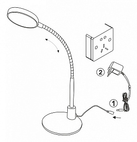 Настольная лампа офисная Globo Pegasi 24103