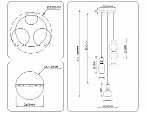 Подвесной светильник Ambrella Light LH LH53143