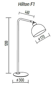 Торшер TopDecor Hilton Hilton F1 12