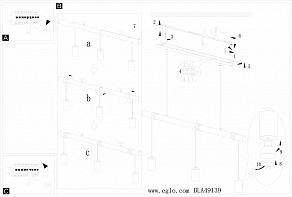 Подвесной светильник Eglo Townshend 1 49139