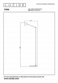 Торшер Lucide Tipik 2767/12/31