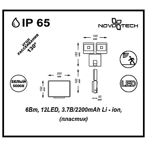 Настенный прожектор Novotech Solar 357345