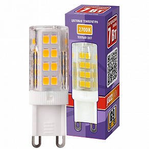 Лампа светодиодная Jazzway  G9 7Вт 2700K PLED-G9 7W 2700K
