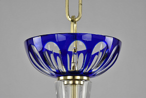 Подвесная люстра Bohemia Ivele Crystal Ivele Crystal 2 1309/5/165 Ni Cl/Clear-Blue/H-1H