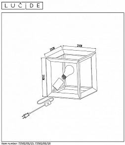 Настольная лампа декоративная Lucide Thor 73502/01/15
