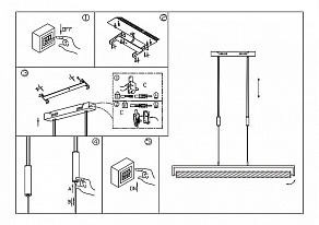 Подвесной светильник Globo Salmo 68068Z