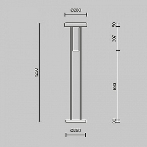 Торшер Maytoni Ikebana MOD463FL-L24B3K
