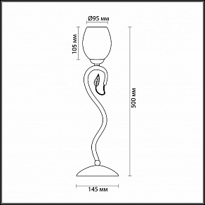 Настольная лампа декоративная Odeon Light Belana 2500/1T