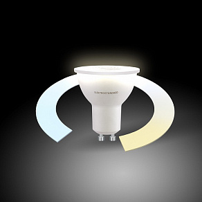Лампа светодиодная с управлением через Wi-Fi Elektrostandard Умная лампа GU10 GU10 5Вт 3300, 4200, 6500K BLGU1016