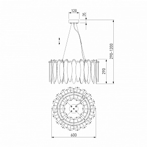Подвесная люстра Bogate's Canaria 326/8 Smart