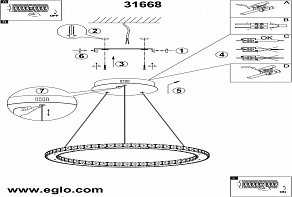 Подвесной светильник Eglo Varrazo 31668