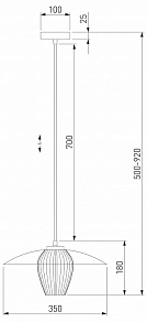 Подвесной светильник Eurosvet Kamari 50259/1 белый/прозрачный