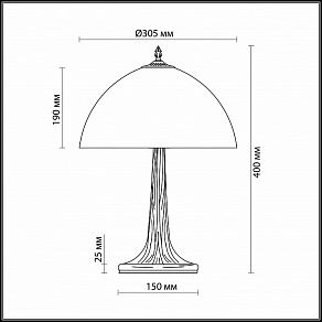 Настольная лампа декоративная Odeon Light Carotti 2639/1T