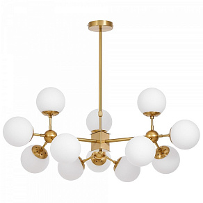 Люстра на штанге LUMINA DECO Zodiak LDP 160-12 MD+WT