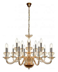 Подвесная люстра iLamp Mercury P9448-10+5 Gold