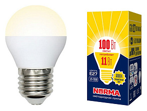 Лампа светодиодная Volpe  E27 11Вт 3000K UL-00003835