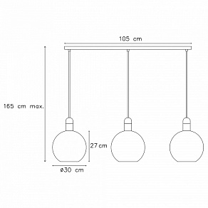 Подвесной светильник Lucide Julius 34438/03/65