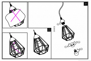 Настольная лампа декоративная Eglo ПРОМО Tarbes 94192