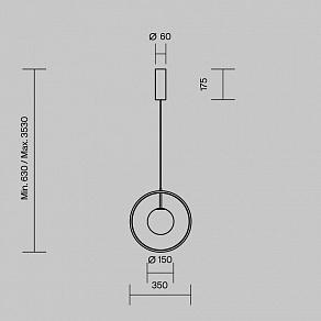 Подвесной светильник Maytoni Paparazzi MOD407PL-L12G3K1