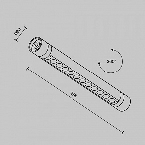 Модульный светильник Maytoni Points C149CL-L300-6W3K-B