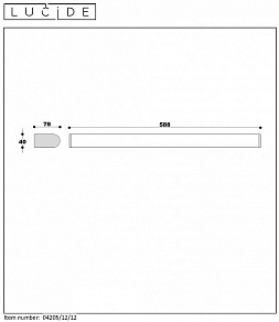 Накладной светильник Lucide Jasper 04205/12/12