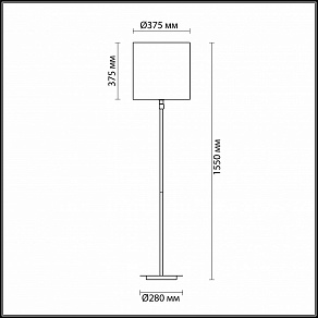 Торшер Odeon Light Pavia 4113/1F