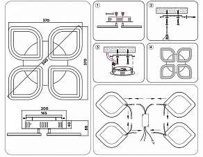 Потолочная люстра Ambrella FA FA4488