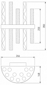 Накладной светильник Bogate's Hollis 368/2
