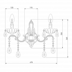 Бра Bogate's Beatrix 285/2 Strotskis